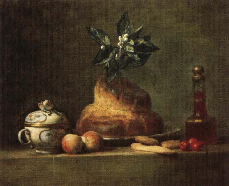 jean-Baptiste-Simeon Chardin The Brioche china oil painting image